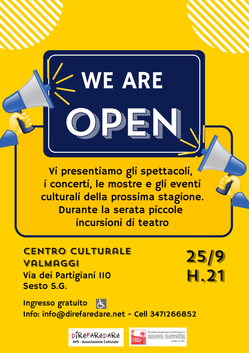 WE ARE OPEN